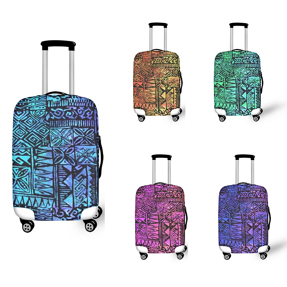 

FORUDESIGNS Hawaii Tapa Print Thick Wear-resistant Elastic Travel Trolley Suitcase Cover Protective Cover Leather Suitcase New