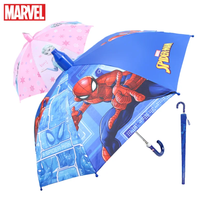 

Spiderman Iron Man Captain America Princess Elsa Anime Peripherals Kawaii Cute Cartoon Children's Umbrellas Creative Parasols