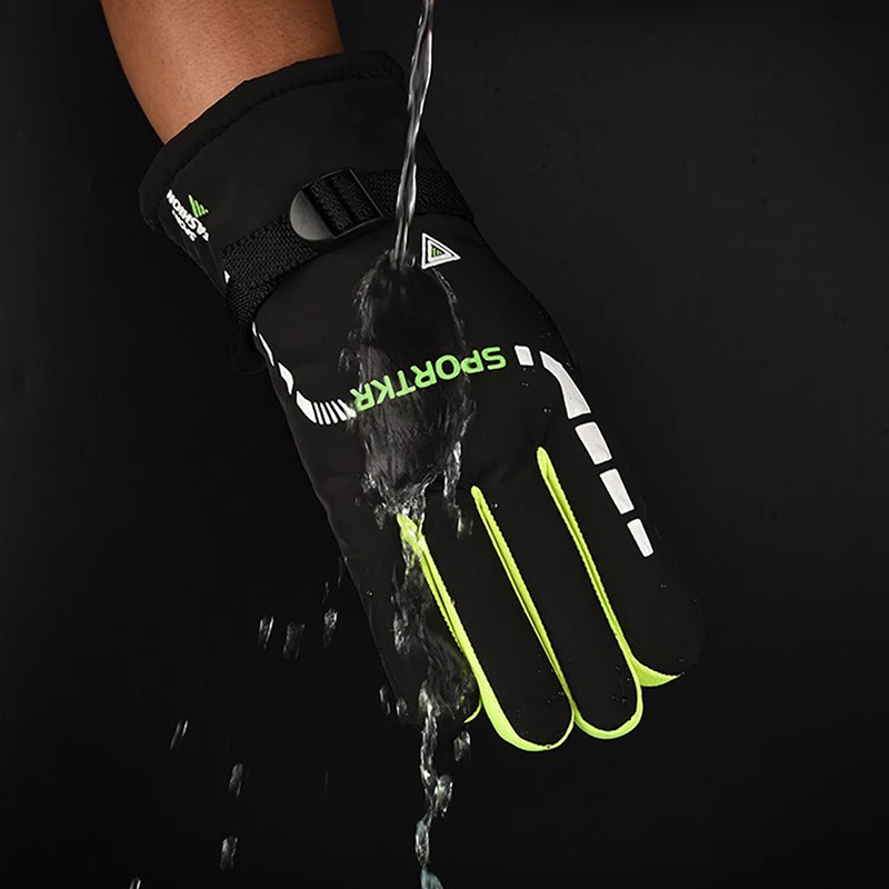 

Waterproof Winter Cycling Gloves Windproof Outdoor Sport Ski Gloves Bicycle Bike Scooter Riding Motorcycle Warm Gloves 1pair