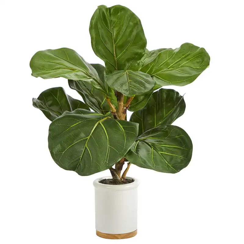 

Fiddle Leaf Artificial Tree in White Ceramic Planter