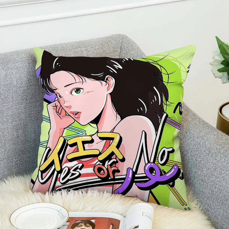 

Чехол для подушки Pop с оптимистическим рисунком, украшение для подушки, размер 40 х40, 45 х45 см