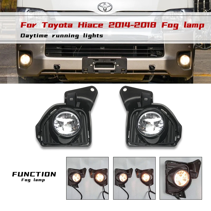 

Car Fog Lamp Assembly for Hiace 2014 2015 2016 2017 2018 Fog Light with Covers Switch and Wire Harness