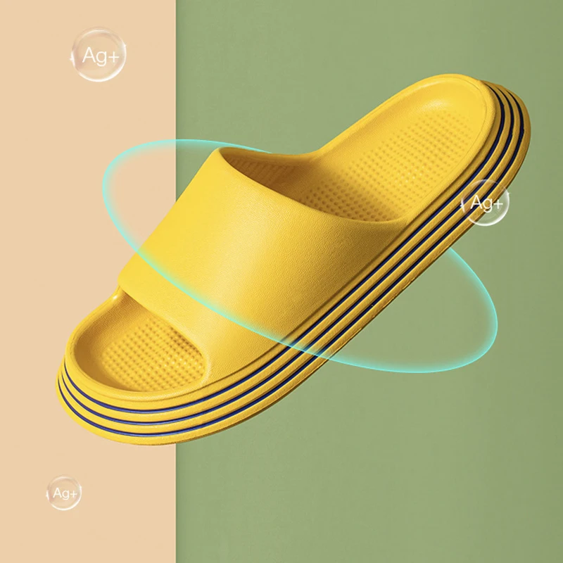 

Summer Slippers Shower Sandal EVA Massage Drainage Holes Non-Slip Light Bathroom Indoor Women Men Flip Flops Pool Shoes Slide