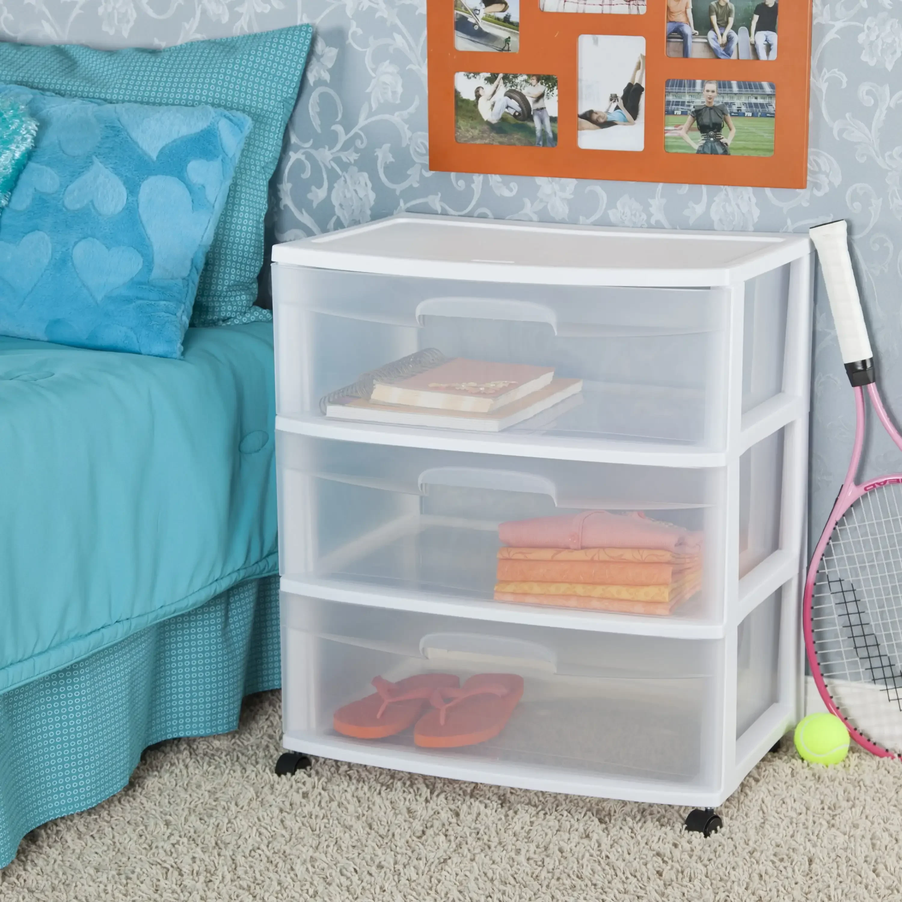 

Wide 3 Drawer Cart White Organizer Drawer Free Shipping Storage Drawers Clothes Organizer Organizer Drawer
