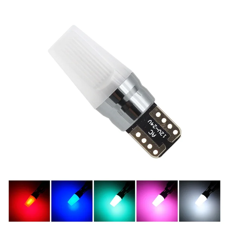 

4Pcs AC/DC 12V 24V Canbus LED T10 Car Clearance Light Dome Reading Bulb COB Auto Light Bulb