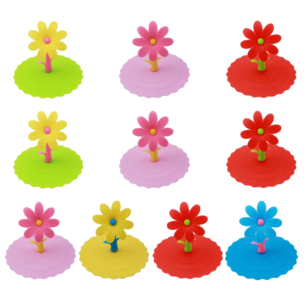 

Silicone Lids Cup Mug Covers Tea Cover Glass Drink Drinking Suction Lid Rubber Coffee
