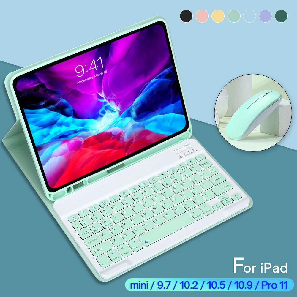 para Ipad Case do Teclado para o Ipad Pro Mini 11 2022 2022 ar 10.2 7th 2022 2022 6th Pro Mini 11 10.5 9.7 ar Case
