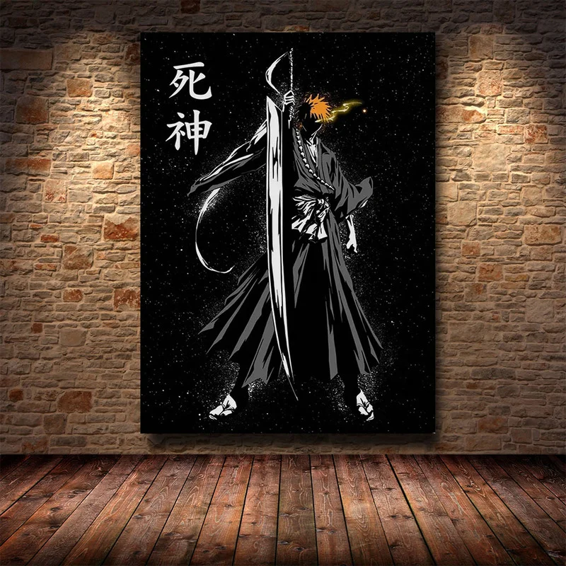 Аниме плакаты отбеливателя Kurosaki Ichigo японский Классический настенный плакат