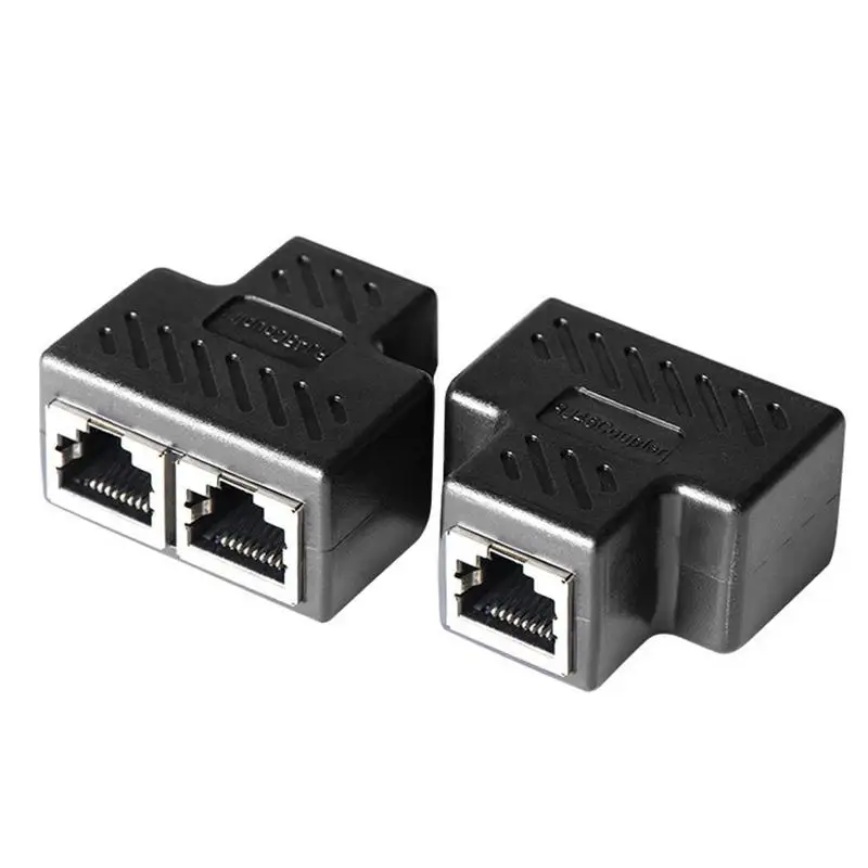

RJ45 Splitter Adapter Connector Network Connections Adapter 1 to 2 Ways LAN Ethernet Network Adapter Connector for PC Laptop TV