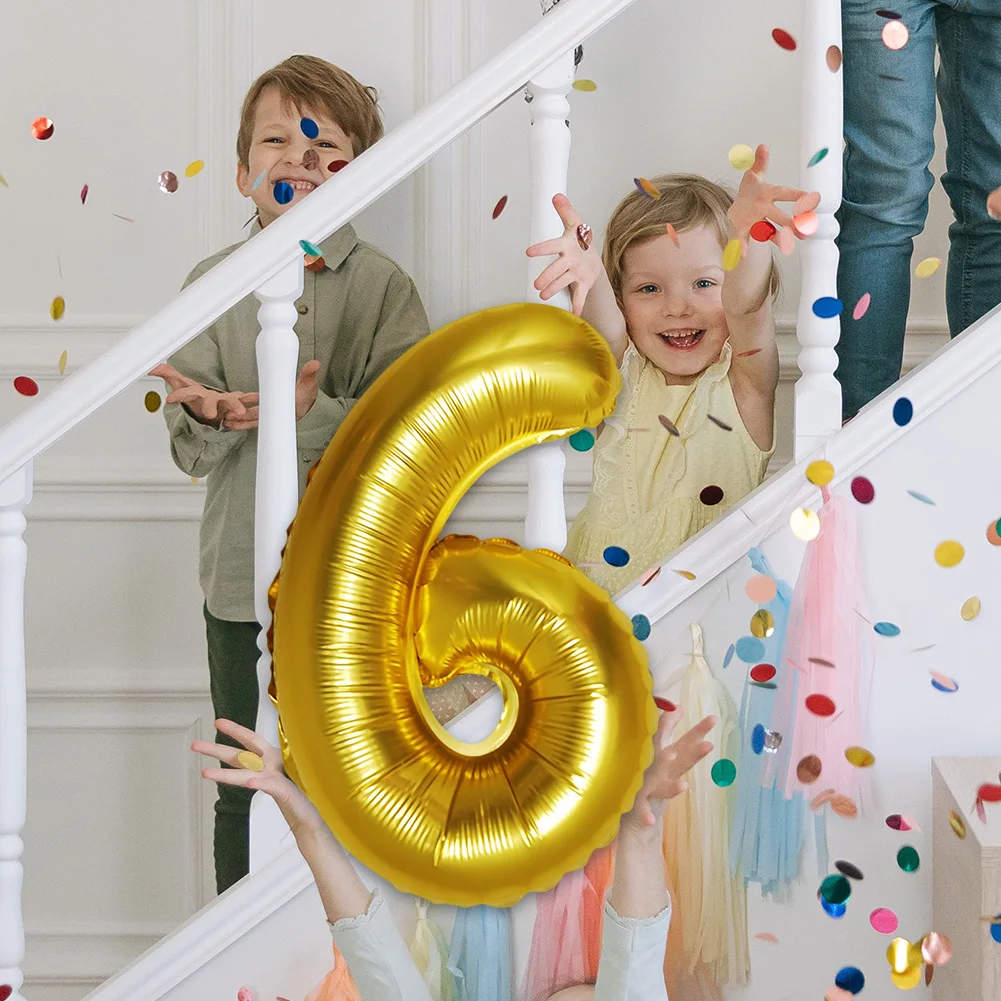 

Figure Balloon Child Adult Birthday Decor Party Supplies 40inch Fat Number Home Baby Shower Digital Foil Balloons Large Figures