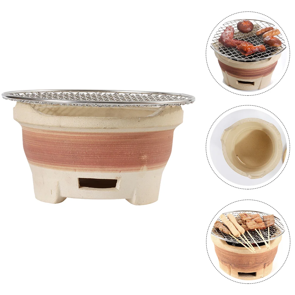 

Stove Charcoal Barbecue Grill Bbq Coal Clay Outdoor Tool Portable Camping Picnic Burning Wood Stoves Backpacking Tabletop Hiking