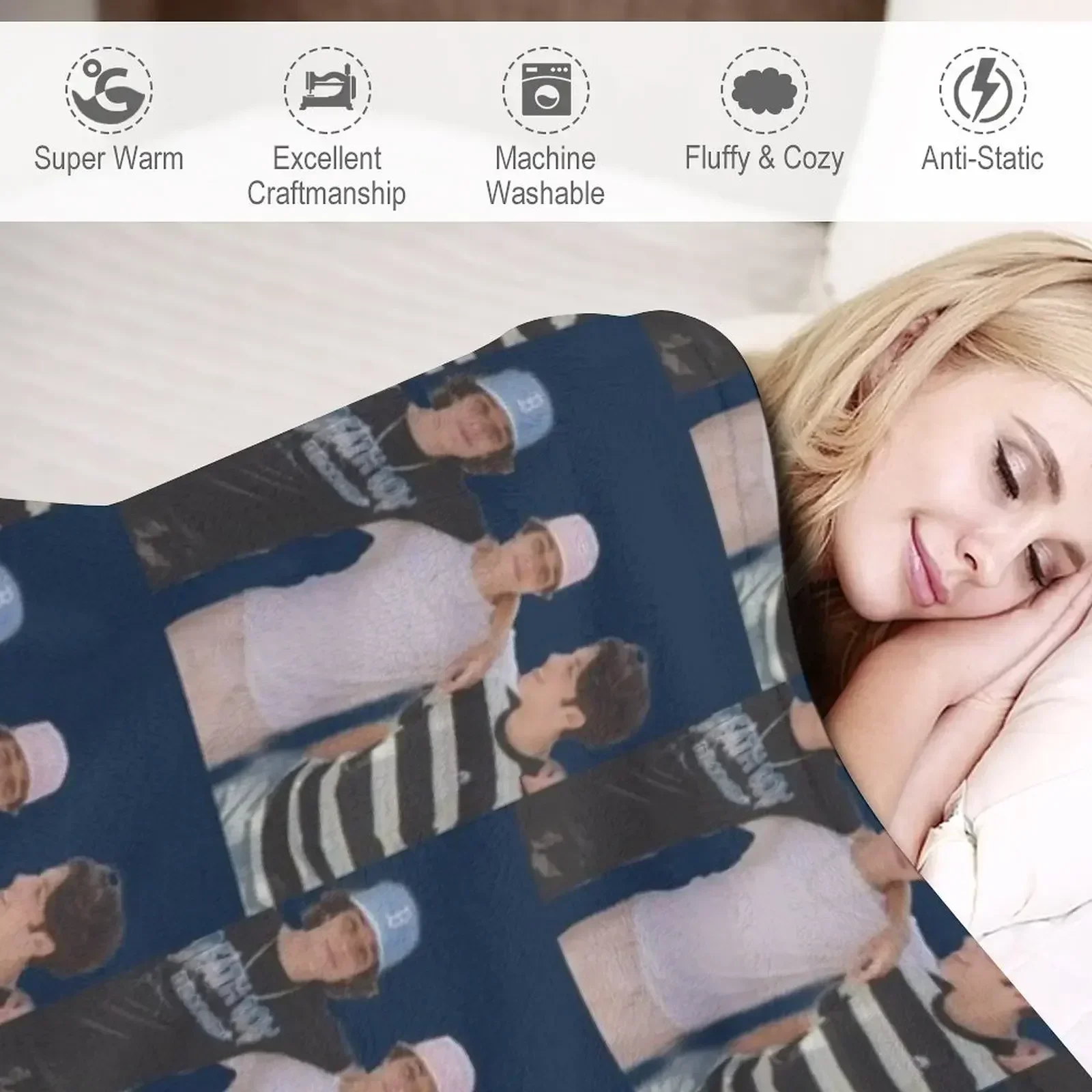 Триплеты Sturniolo! Одеяло Модные диваны Декоративные Одеяла