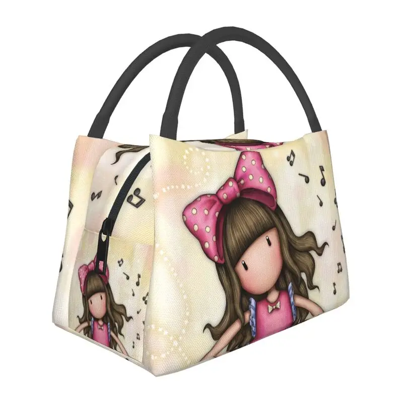 

Custom Santoro Gorjuss Cartoon Girl Lunch Bag Men Women Thermal Cooler Insulated Lunch Boxes for Picnic Camping Work Travel