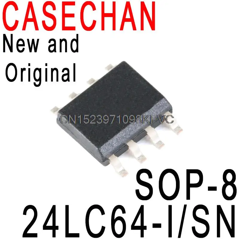 Новые и оригинальные 100% качественные микросхемы 24LC64T-I/SN SOP-8 SMD, 5 шт.
