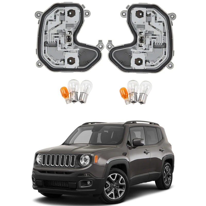 

1 пара лицензионных ламп, корпус автомобильной лампы, корпус для Jeep Renegade 2015-2021, 68270837AA, 68270892AA, левый и правый