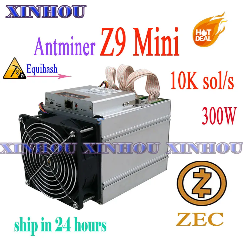 

Antminer Z9 mini10k sol/s ASIC miner Equihash no psu, горная машина ZCASH может быть разгоняться to14K, майнеры лучше, чем S9 L3