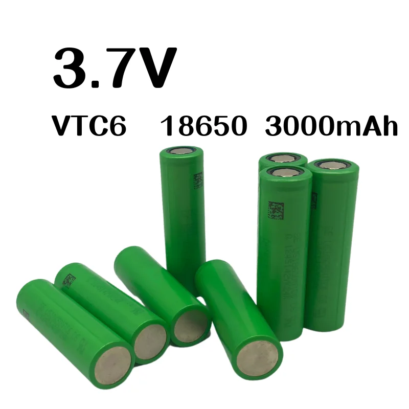 

VTC6 3.7V 3000mAh Rechargeable Lithium-ion Battery 18650 Suitable for Electronic Cigarettes, Flashlights, and Toy Cars