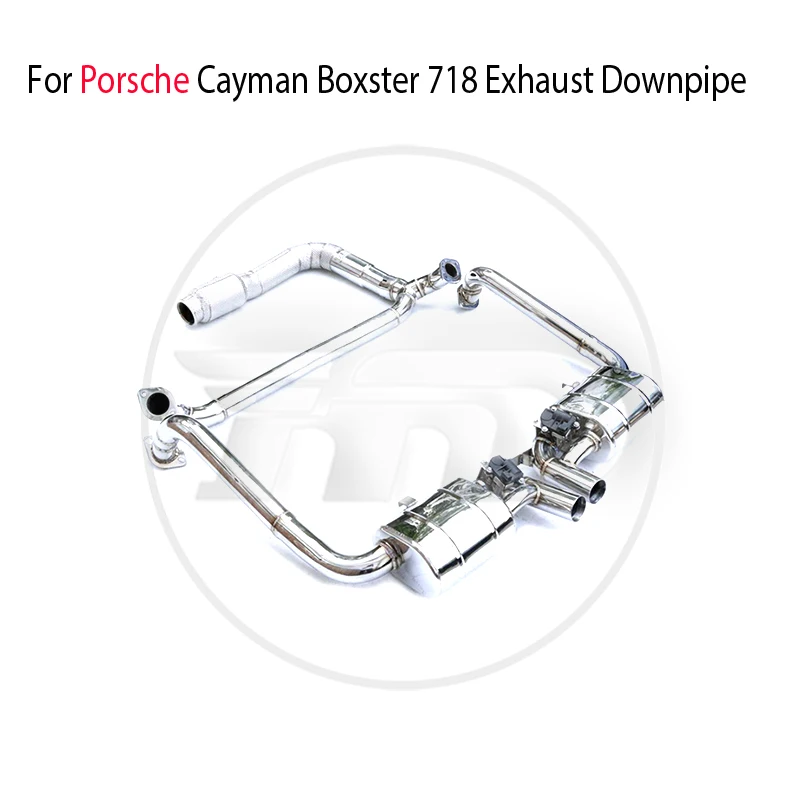 

HMD Stainless Steel Exhaust Muffler Manifold Downpipe for Porsche 718 Cayman Boxster 982 Header With Catalytic Converter
