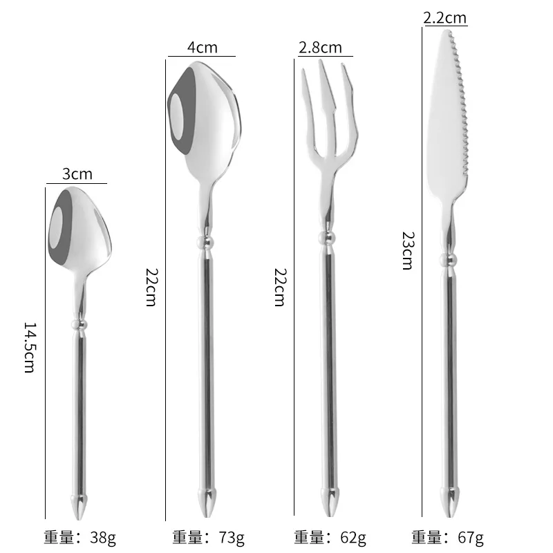 

Jaswehome набор столовых приборов из нержавеющей стали 4 шт.