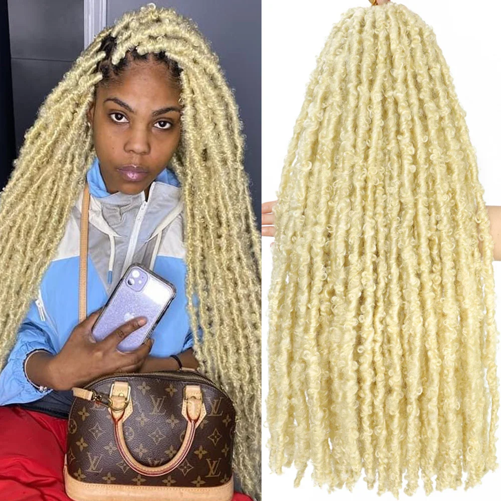 613 Blond Butterfly Locs Crochet Hair 1B 4 27 350 Long Faux Butterfly Locs Crochet Braiding Hair Extensions for Black Women