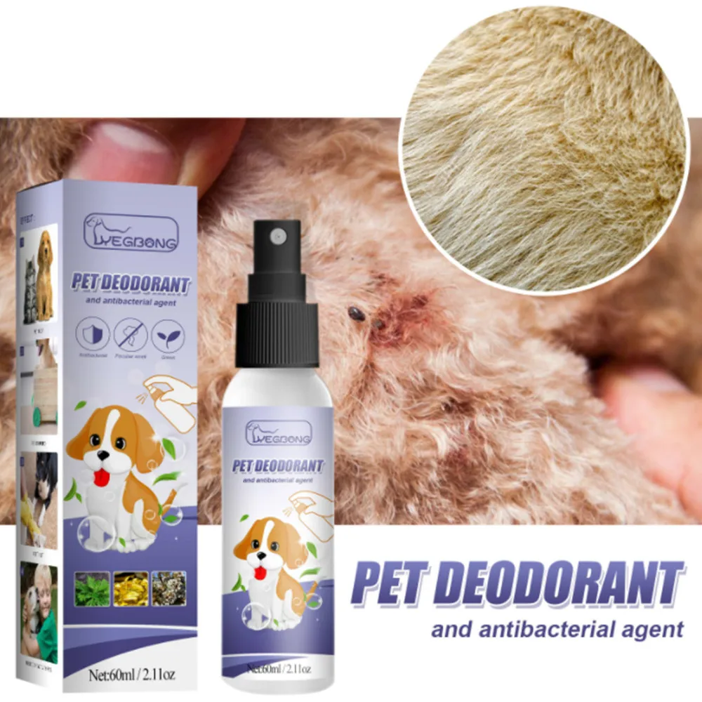60 мл не раздражающий мягкий запах для домашних питомцев дезодорант собак и кошек