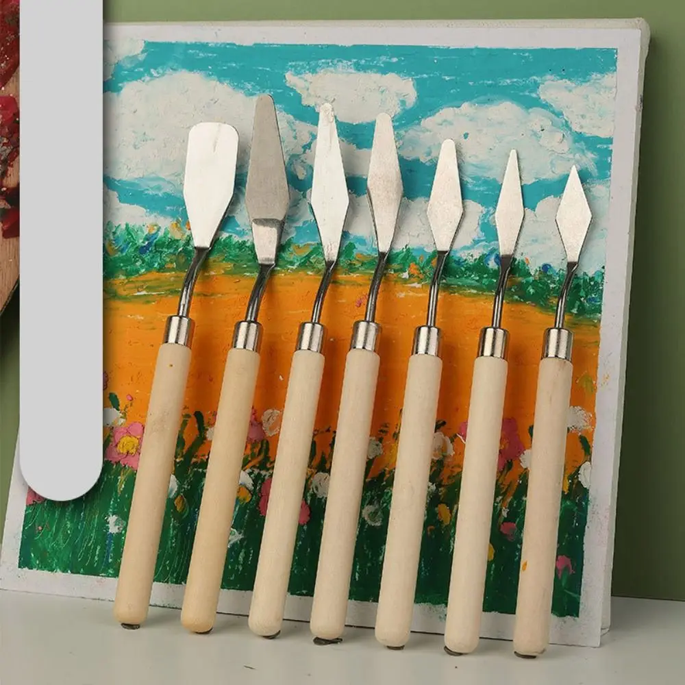 

Quality Art Supplies Gouache Student Palette Acrylic Oil Painting Scraper Set Art Painting Scraper Oil Painting Stick