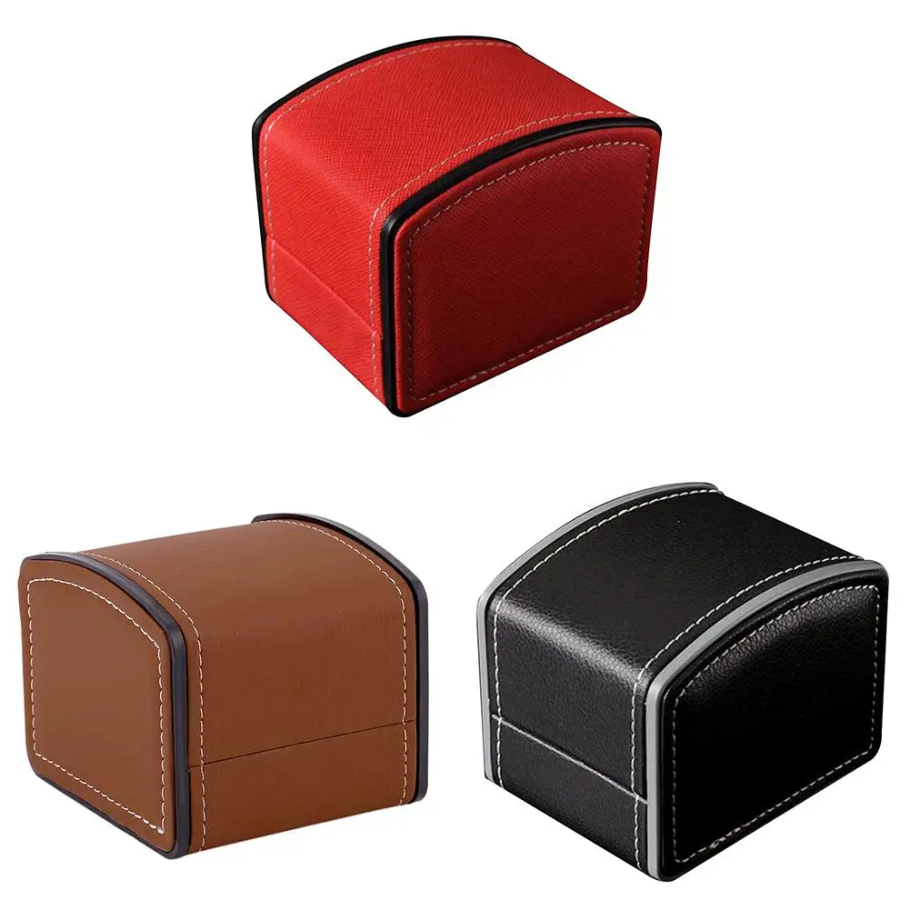 

Watch Box Portable Exquisite for Home Organizer Watch Protective Box Faux Leather for Home