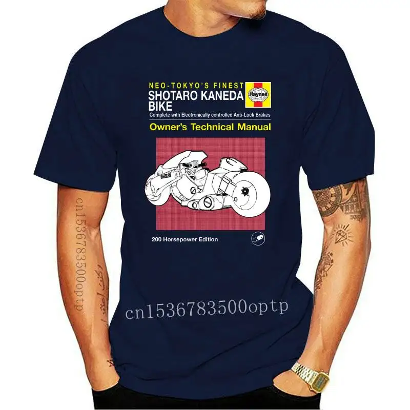 

Camiseta Shotaro Kaneda Bike Haynes para hombre, camisa Manual Akira, camisetas para mujer