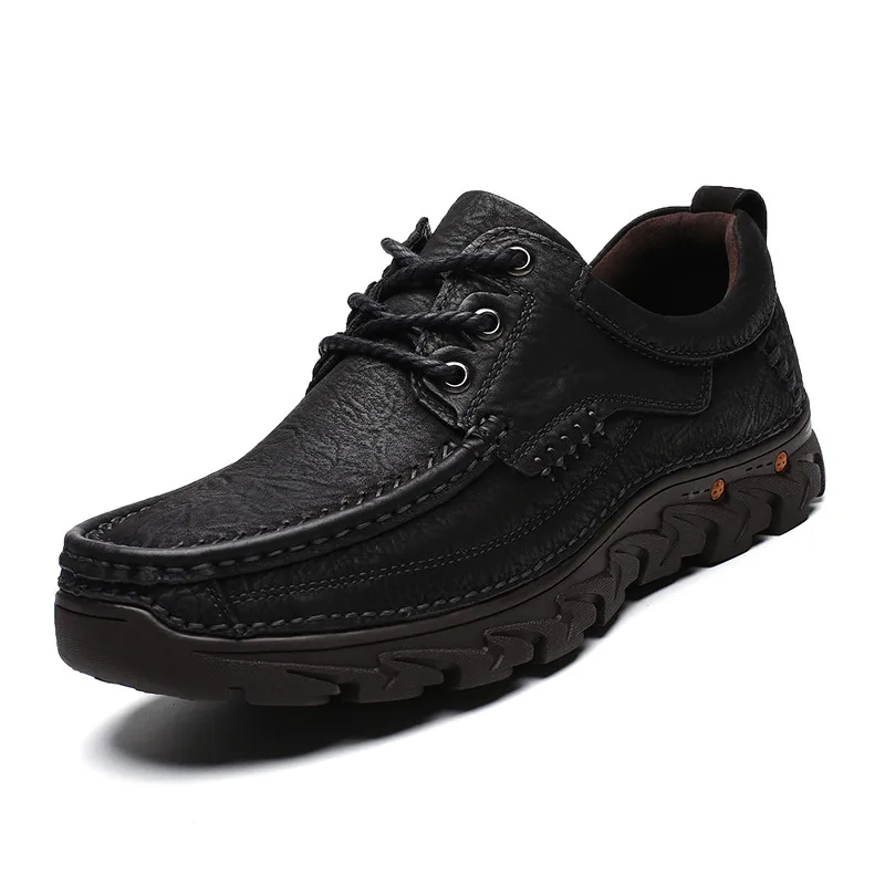 

High Quality Autumn Men Comfortable Sneakers Waterproof Shoes Leather Sneakers Fashion Casual Shoes Male Plus Size 38-46