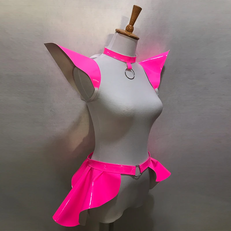 Розовый костюм для танцев на шесте сексуальная женская одежда взрослых