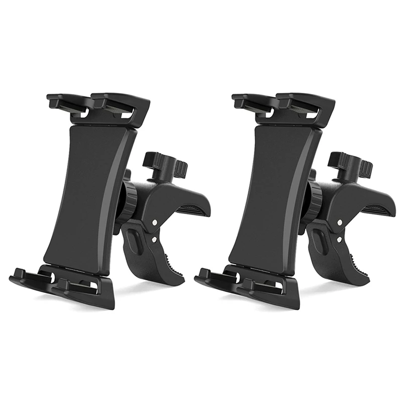 

2X Exercise Bike Tablet Stand - 360Degree Adjustable Fitness Treadmill Tablet Stand For 4.7-12.9Inch Tablet Phone