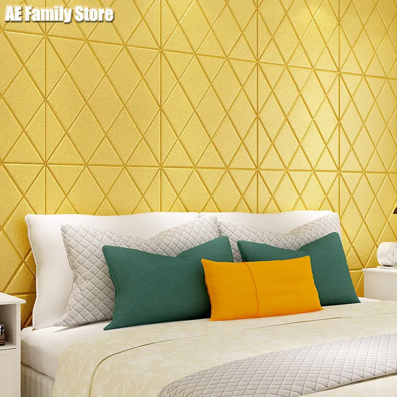

Wallpaper self-adhesive 3d stereo wall stickers bedroom warm decoration TV background wall culture brick foam stickers