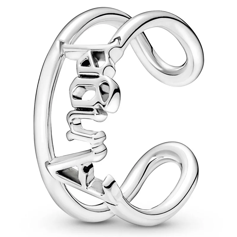 

Original Moments Pan ME Angel Open Ring For Women 925 Sterling Silver Wedding Gift Fashion Jewelry