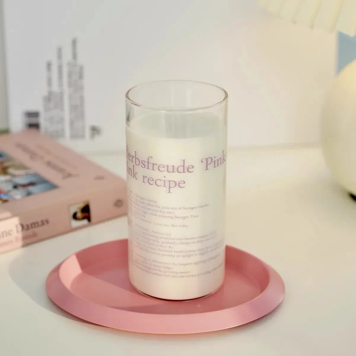 Стеклянная кружка в Корейском стиле с английской надписью стеклянная