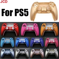 jcd gamepad cover for ps5 front middle controller replacement decorative shell for ps5 games replacement accessories