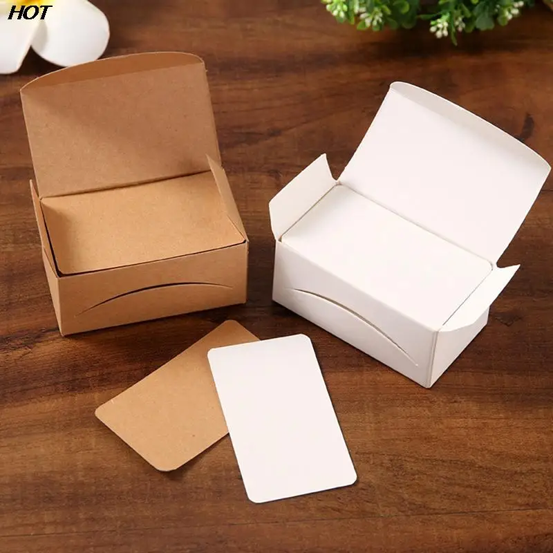 

HOT!100Pcs 4.5*8cm Blank Card For Business Cards For Message And Book Name Blank Cards For Business Card Message Cards