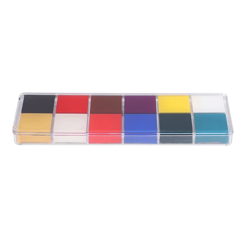 

12 Color Face Art Body Painting Makeup Palette For Party Halloween Fancy Dress