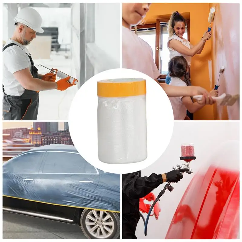 Маскирующая пленка для автомобильной краски предварительно наклеенная