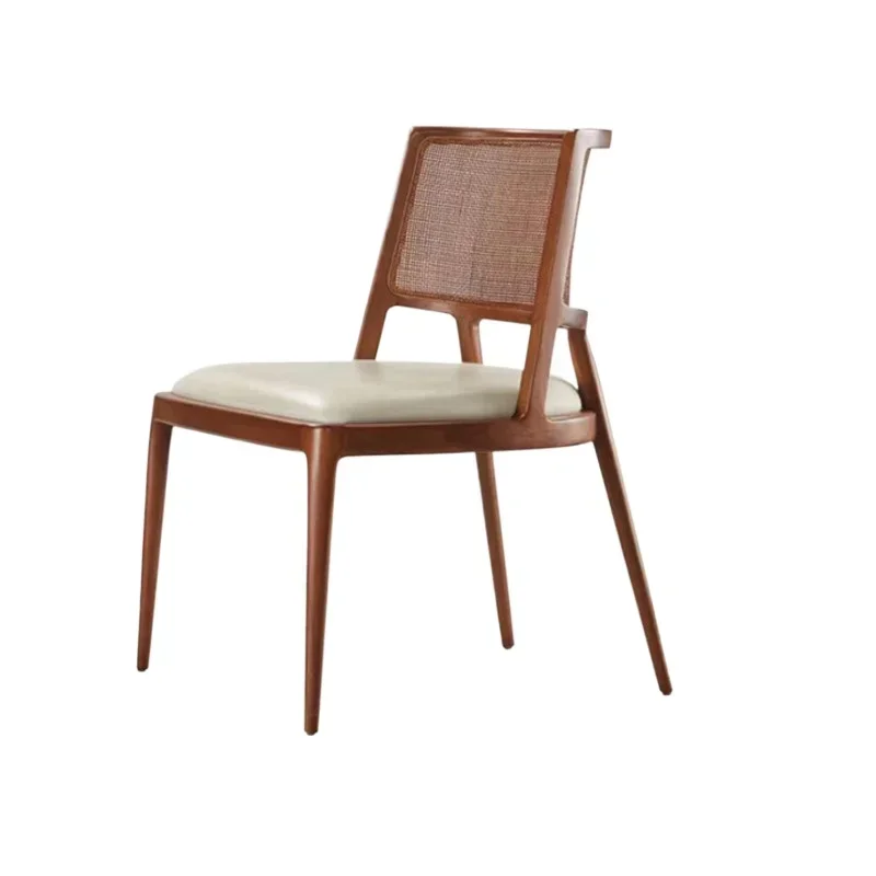 Винтажный обеденный стул из лозы