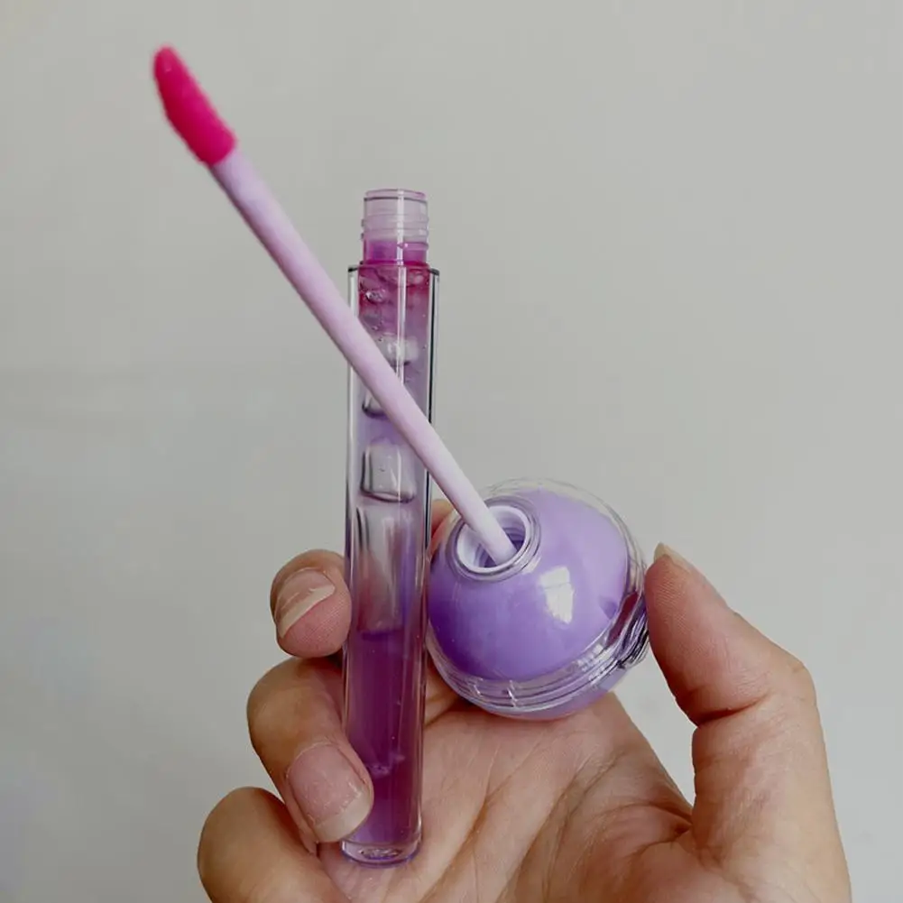 

2 In 1 Color Changing Lip Gloss Lollipop Balm Lip Gloss Moisturizer Candy Gloss Lipstick Waterproof Lasting Lip Tint Cosmetics