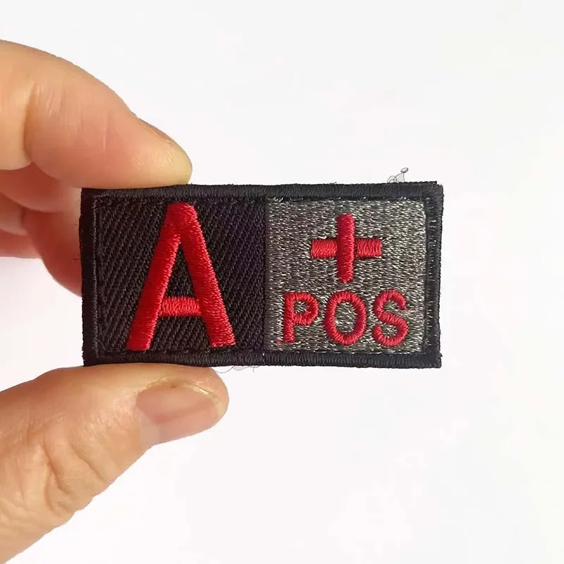 Нашивки кровяного типа A B AB O тканевая аппликация нашивка с вышивкой на крючке и