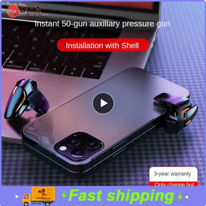 

Convenient Mobile Gaming Controller Six-finger Linkage Abs Alloy Game Trigger Anti-skid Portable Phone Triggers Button Universal