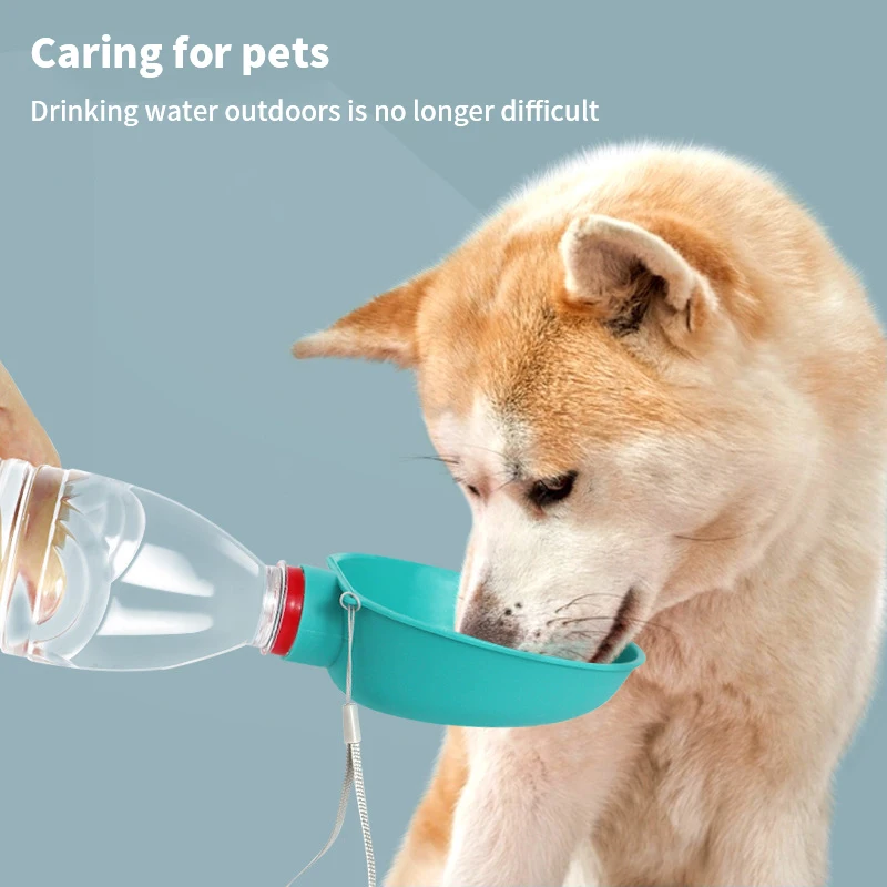 

Dog Kitten Accompanying Out Water Cup Pet Water Bottle Portable Traveling Cup Head Outdoor Feeding Water Drinking Fountain Bowl