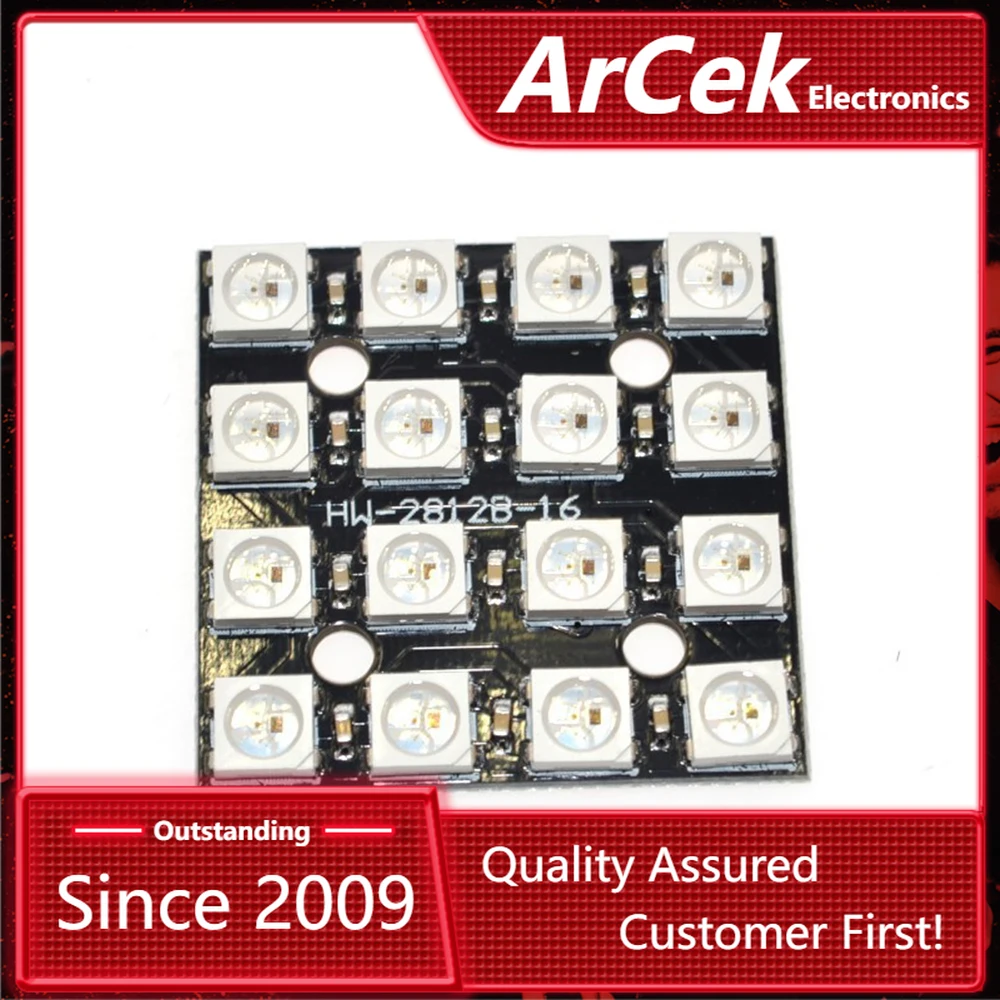 

16 Bits LED RGB Lamps WS2812B WS2812 5050 RGB LED With Integrated Drive Board Module Drivers For Arduino