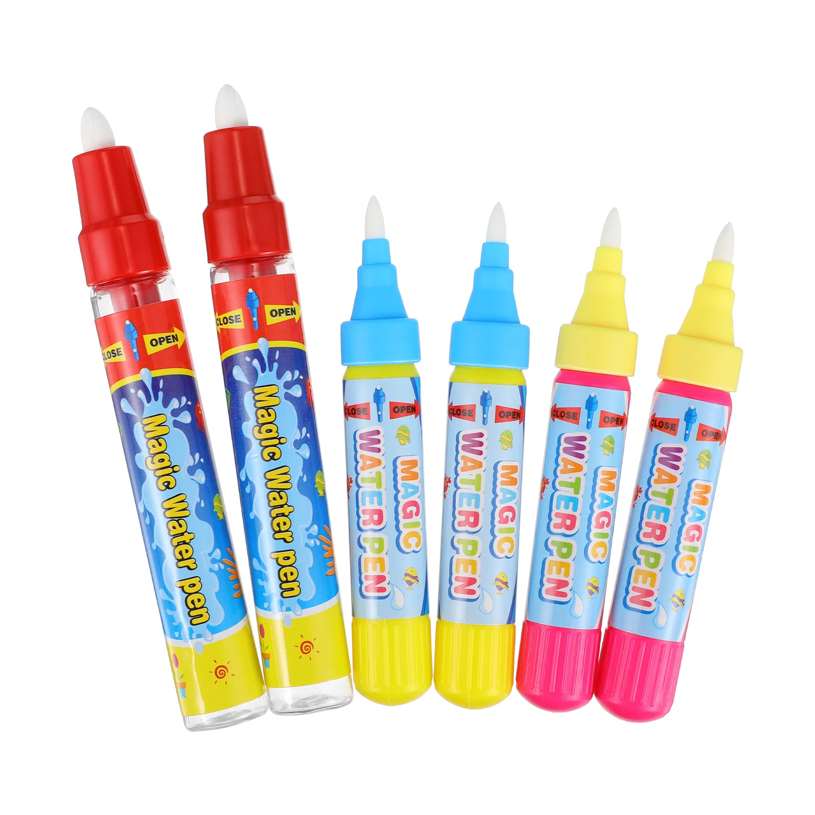 

HEALLILY 6pcs Water Doodle Pens Aqua Drawing Doodle Pens Replacement Water Pens for Doodle Mat