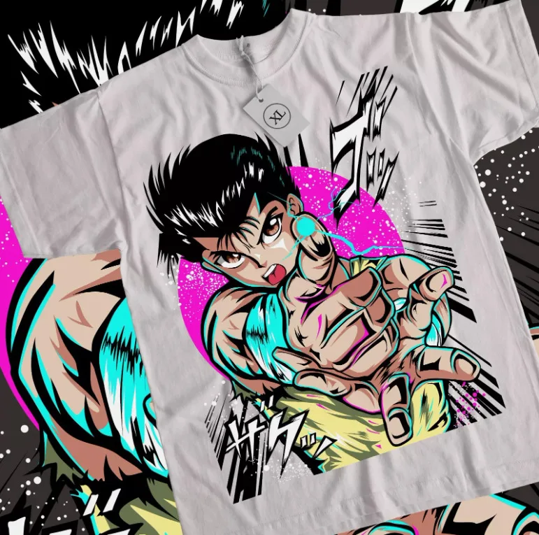 Футболка Yusuke Urameshi Yu Hakusho Youko Kurama Genkai Anime Shirt Все размеры