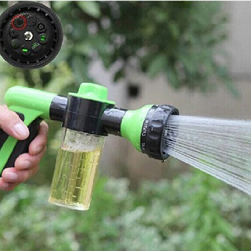 

Garden Watering Water Gun Hose Nozzle Car Washer Jet Spray High Pressure Sprinkler Foam Lance Automobiles Cleaning Tool