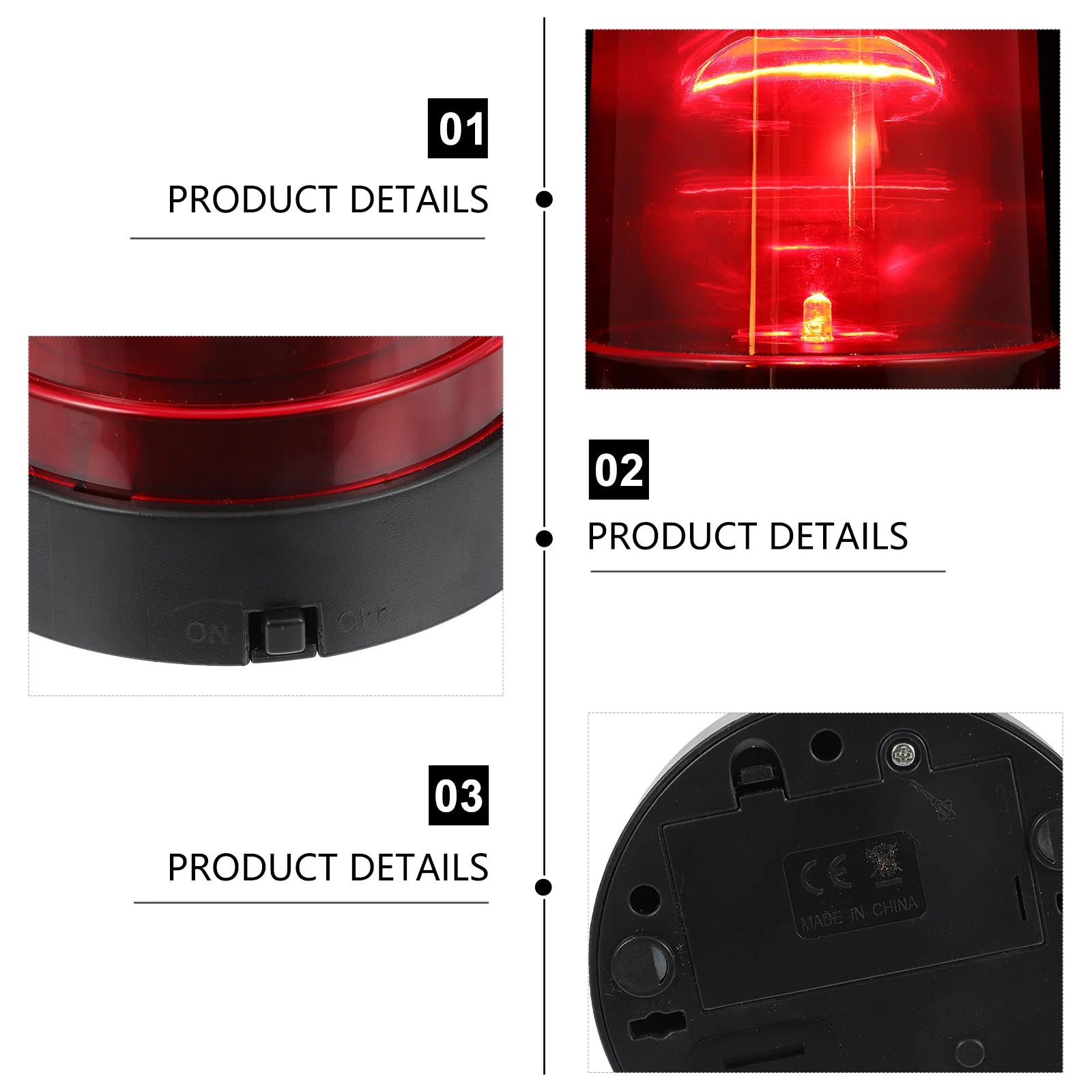 Полицейский свет игрушка вращающиеся сигнальные огни красный полицейский маяк