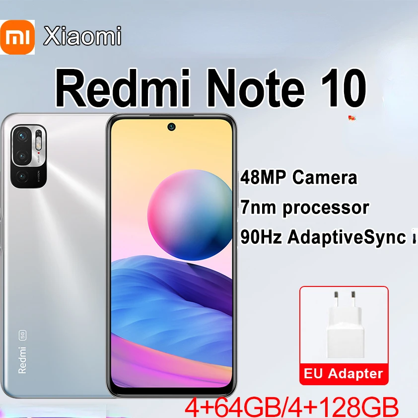 

Global Version Redmi Note 10 5G 4GB RAM 128GB ROM Smartphone Dimensiony 700 Octa Core 48MP Camera 5000mAh Mobile Phone with NFC