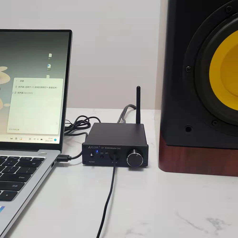 Akлиам D1 ES9038Q2M DAC APTX-HD LDAC Aptx-адаптивный Bluetooth HIFI звуковой декодер